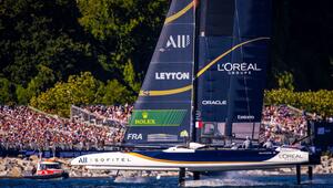 Segelrennen der SailGP vor Rügen