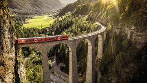 Landwasserviadukt in der Schweiz