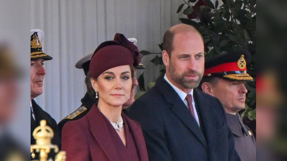 Prinzessin Kate und Prinz William bei einem Empfang im Dezember 2024.