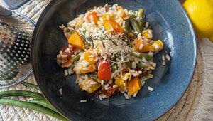 Kürbis-Bohnen-Risotto
