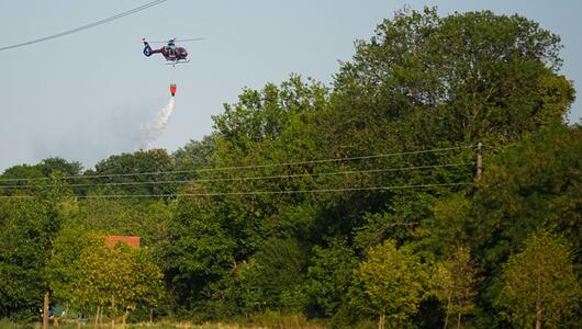 Die Nachlöscharbeiten in der Lobau daueren am Mittwoch an
