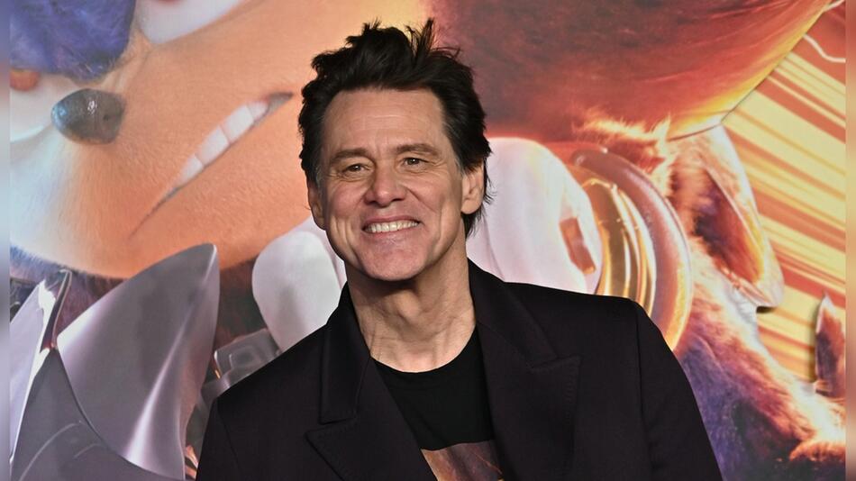 Jim Carrey bei der "Sonic the Hedgehog 3"-Premiere in London.