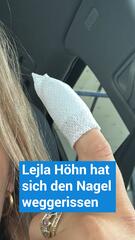 Lejla Höhn reißt sich Fingernagel ab