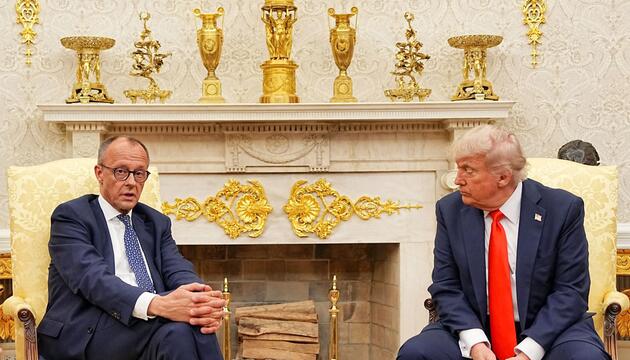 US-Präsident Trump empfängt Bundeskanzler Merz