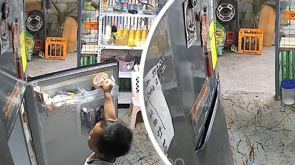 Junge sperrt sich selbst im Kühlschrank ein – Oma ist zur Stelle