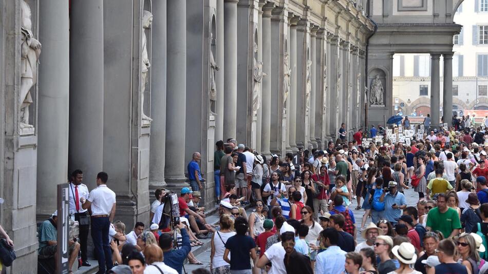 Touristen in Florenz