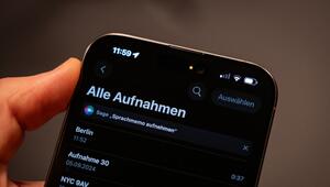 Eine orangefarbene Statusanzeige eines iPhones