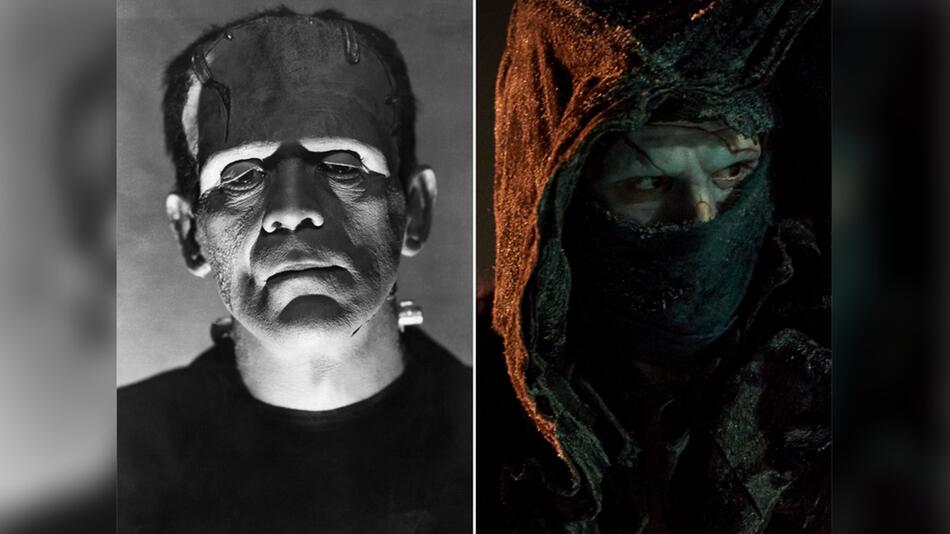 Frankensteins Monster unter sich: Boris Karloff (l.) und Jacob Elordi.