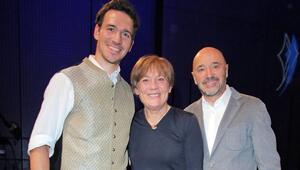 Felix Neureuther mit Rosi Mittermaier und Christian Neureuther