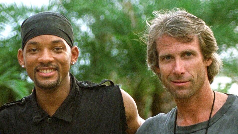 Will Smith und Michael Bay am Set von "Bad Boys II".