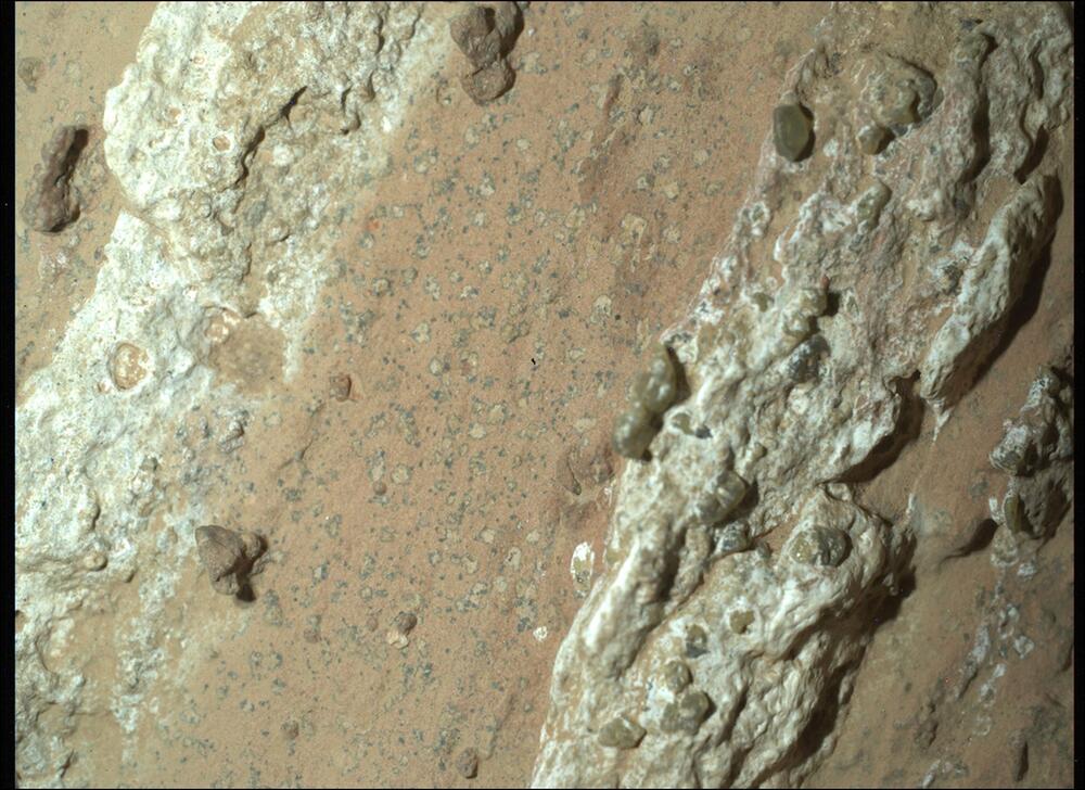 Mars-Stein könnte Zeichen von früherem Leben zeigen