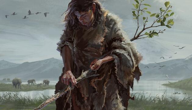 430.000 Jahre alte Grabstöcke