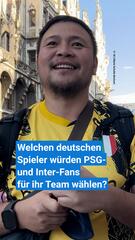 Welche deutschen Spieler PSG- und Inter-Fans für ihr Team wollen