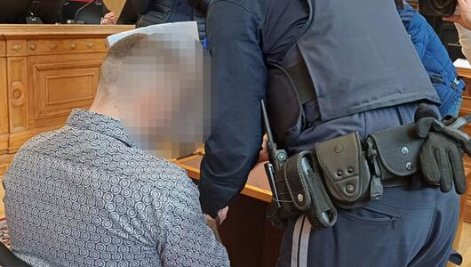 Der Angeklagte vor Gericht