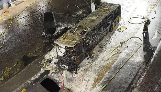 Linienbus ausgebrannt - Tote und Verletzte in der Schweiz