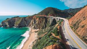 Pacific coastline, view from Highway number 1, California