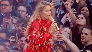 Helene Fischer bei einem Auftritt vor wenigen Wochen im Berliner Olympiastadion.