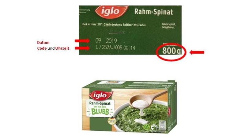 iglo Rahm-Spinat