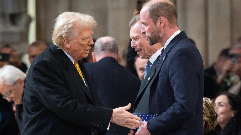 Donald Trump und Prinz William begegneten sich zuletzt in Paris.