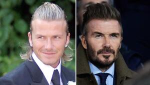 Am 2. Mai feiert David Beckham seinen 50. Geburtstag - mit langen blonden Haaren und funkelnden ...