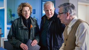 Heimbewohner Fritz, Kommissar Eisner und Kommissarin Fellner