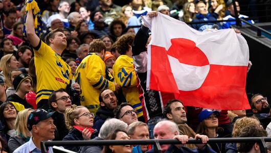 Grönland-Flagge Olympia