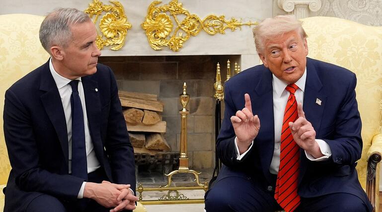 Kanadas Premierminister Mark Carney trifft US-Präsident Trump