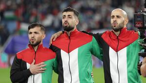 Palästinas Nationalmannschaft im Januar 2024 beim Asien-Cup in Katar.
