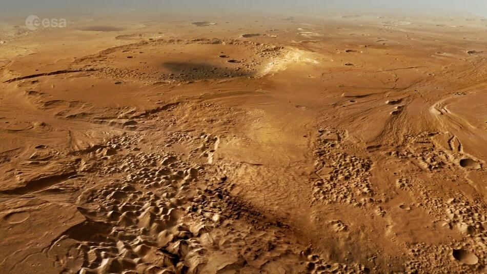 ESA-Video zeigt Flug über Mars Region Oxia Palus