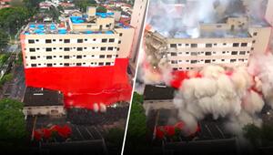 Spektakuläre Sprengung: Legendäres Hotel in Brasilien wird dem Erdboden gleichgemacht