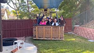 Ungeplanter Zwischenstopp: Hausbesitzer bekommen Besuch von Heißluftballon