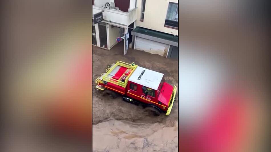 Schwere Unwetterschäden in Südfrankreich