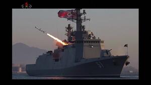 Nordkorea feuert Raketen von Kriegsschiff ab