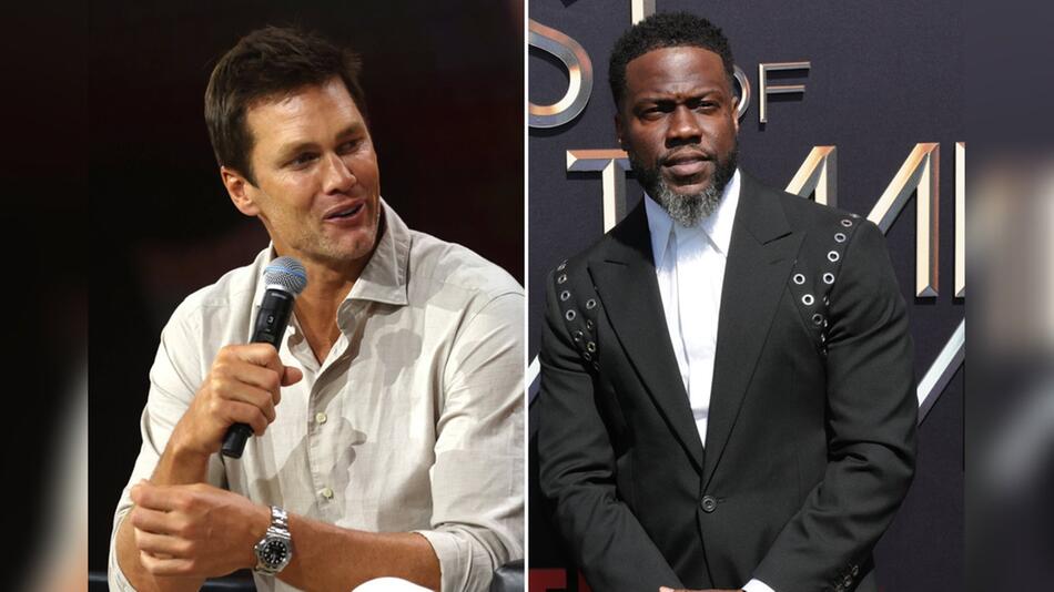 Tom Brady hat live im TV den Schauspieler Kevin Hart auf den Arm genommen.