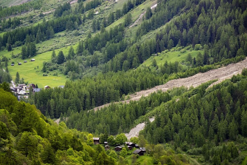 Gletscherabbruch im Wallis