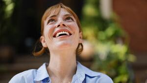 Frau ist erleichtert 