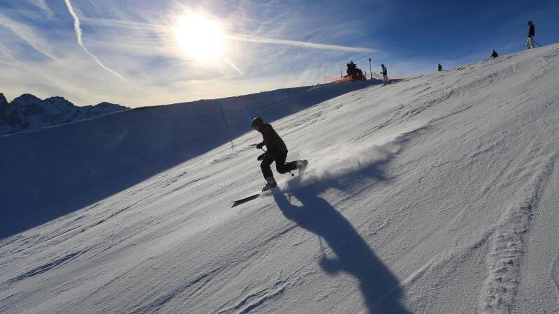 Wintersportler auf dem Fellhorn