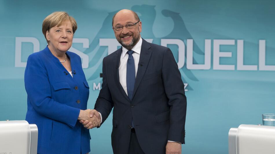 TV Duell, Bundestagswahl, Martin Schulz, Angela Merkel