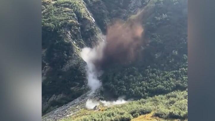 Felsstürze in den Alpen