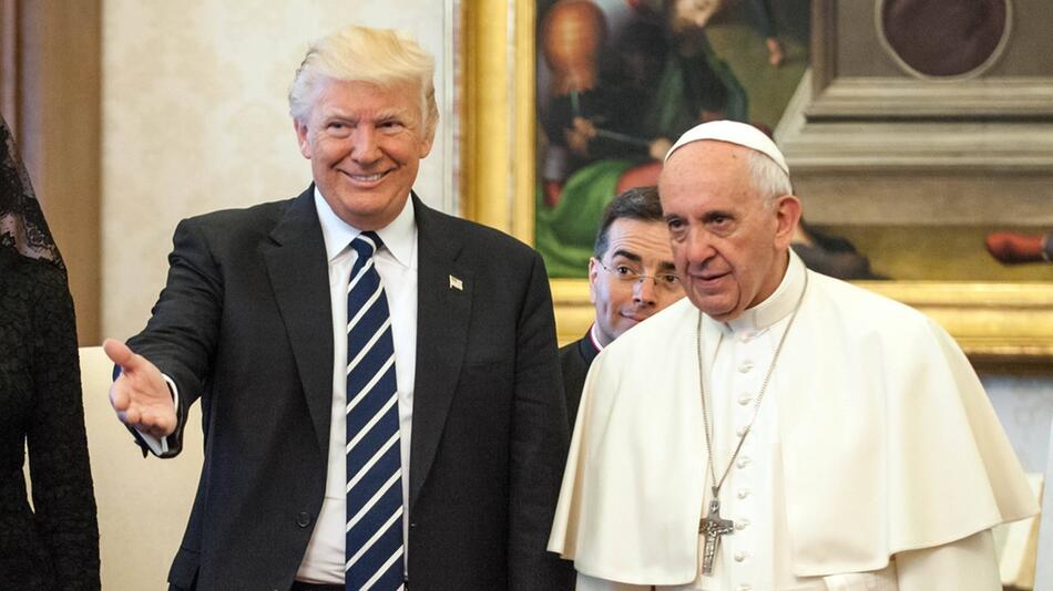 Donald Trump während einer Audienz bei Papst Franziskus im Jahr 2017.