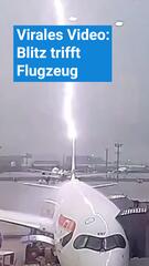 Blitz trifft Flugzeug