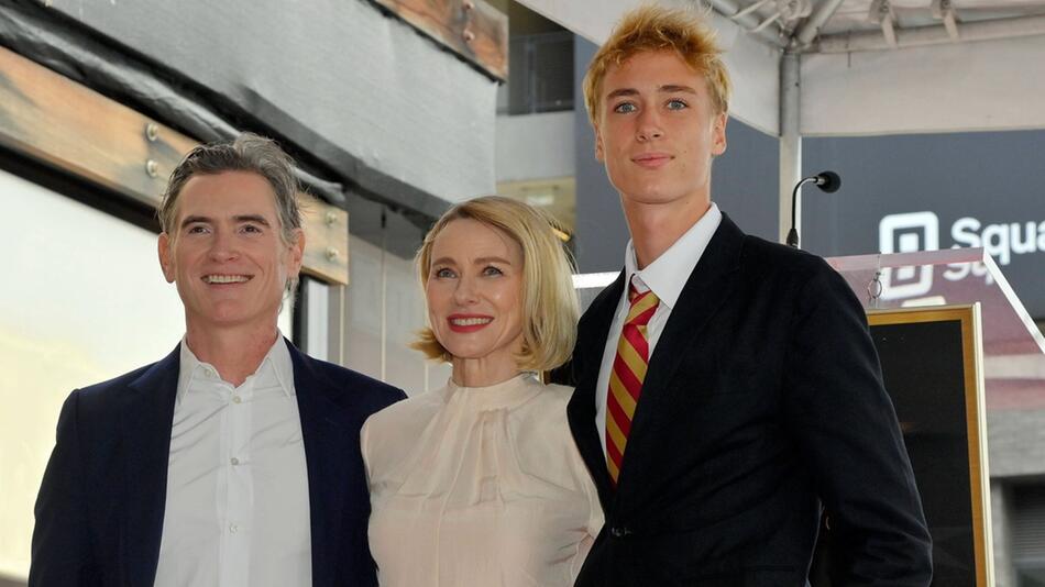 Naomi Watts mit Sohn Sasha Schreiber und Ehemann Billy Crudup.