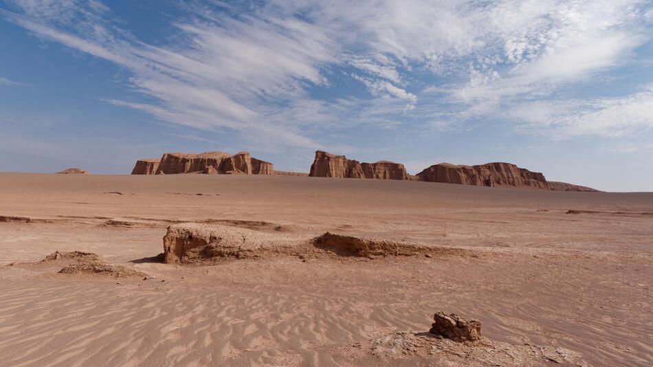 Landschaftsaufnahme der iranischen Wüste