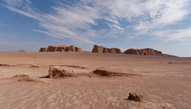 Landschaftsaufnahme der iranischen Wüste