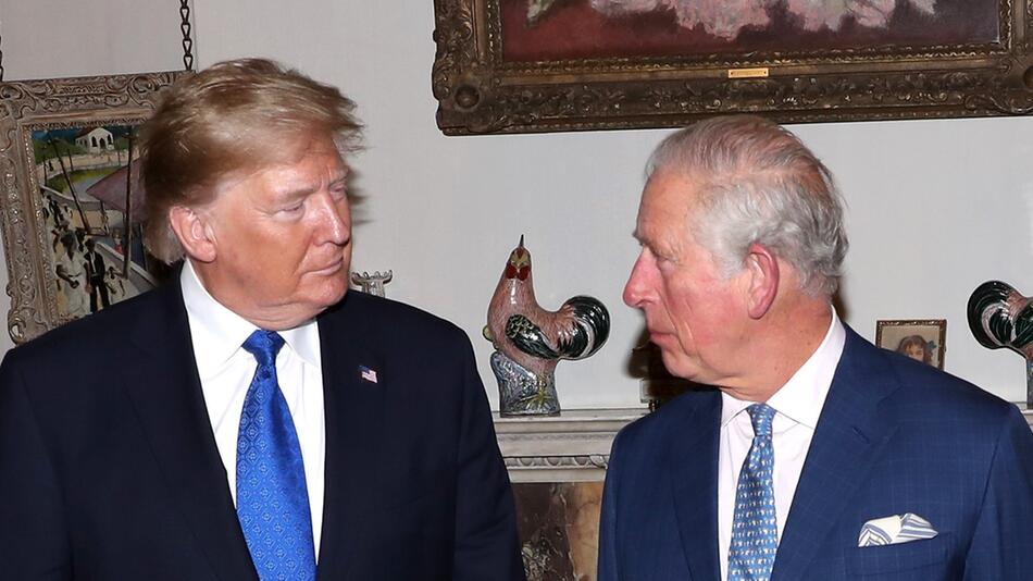 Donald Trump und König Charles werden im September erneut aufeinander treffen.