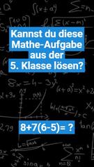 Einfache Matheaufgabe