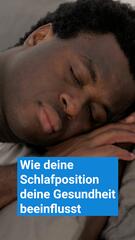 Schlafposition beeinflusst Gesundheit