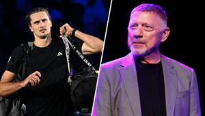 Alexander Zverev (li.) und Boris Becker