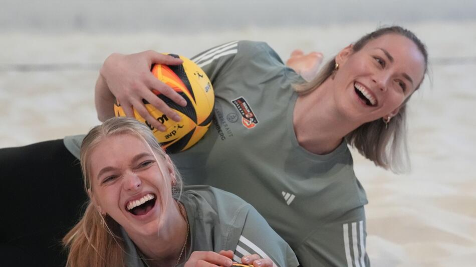 Beach-Volleyball: Media Beach Day deutsche Nationalmannschaft