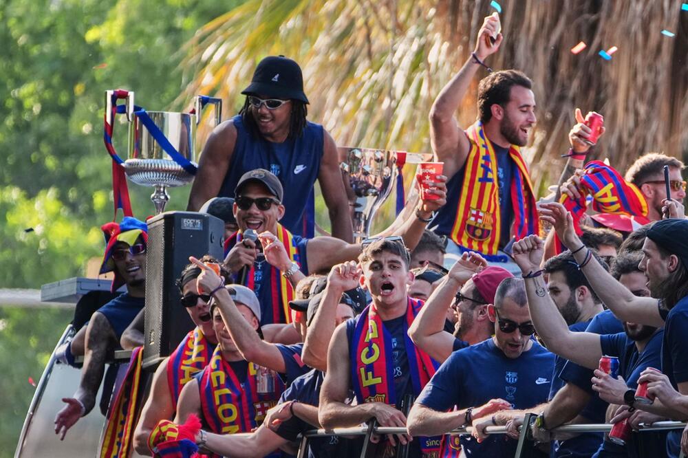 Jubel nach Barças Meistertitel